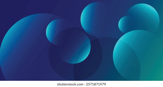 Abstract neon background with circle path design