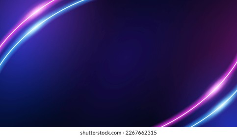 Abstract neon background, glowing rays, blue and pink. Backdrop for postcards and banners, for business and posters, billboards, websites and covers, vector illustration for graphic design