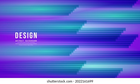 Resumen de fondo neón, líneas de luz de neón verde y azul sobre púrpura , Diseño plano moderno para presentación , ilustración Vector EPS 10