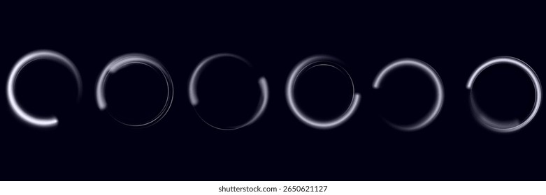 Abstract neon background. luminous circle. Luminous spiral cover. Wake wave, fire path trail line and swirl effect curve. Food isolated. space tunnel. Ellipse shimmery color.
