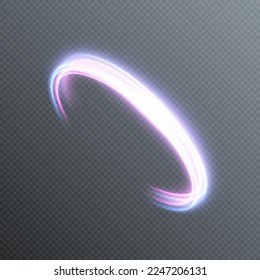 Abstract neon background. luminous swirling bunner. Glowing spiral. Shine round frame with light circles light effect. Glowing cover. Space for your message. Glossy. LED ellipse