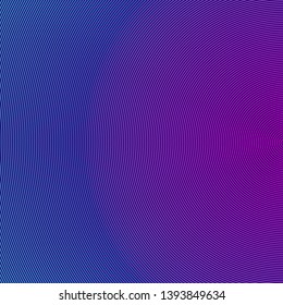 Abstract neon background. Retro 1980 style bright wavy background. Synthwave sci-fi backdrop. Concentric circles. Optical illusion vector illustration. Easy to edit template for your design.