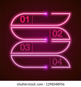 Abstract neon banner 