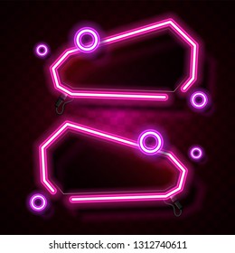 Abstract neon banner