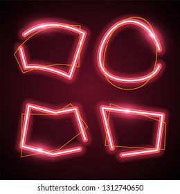 Abstract neon banner