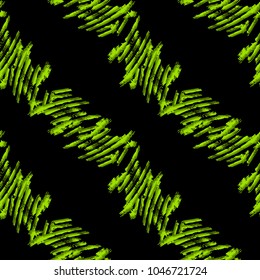 Abstract neon black background with different lines in ... color. Bright and colorful, 80s and 90s style. Vector seamless pattern with blurred effect can be used as backdrop, print or wallpaper