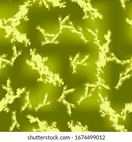 Abstract neon black background with different lines in bright green color. Bright and colorful. Vector seamless pattern with blurred effect can be used as backdrop, print or wallpaper