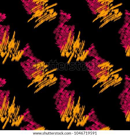 Abstract Neon Black Background With Different Lines In Pink And Orange Colors Bright And Colorful Abstract Neon Black Background With Different Lines In Pink And Orange Colors Bright And Colorful