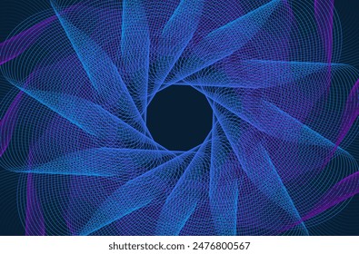 Abstract neon blue and purple background.