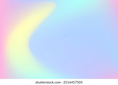 Abstrato neon borrão gradiente fundo ondulado, com cores de nudez iridescente suave, papel de parede de onda fluente bonito com espaço de cópia. Fundo de fluxo de fluido estético para apresentação, cartaz, exposição do produto
