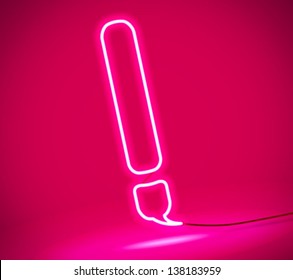abstract neon bubble talk
