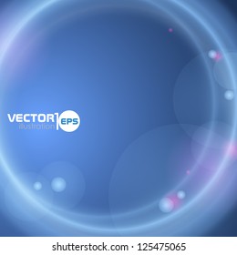 Abstract neon circles. Vector illustration. Eps 10.