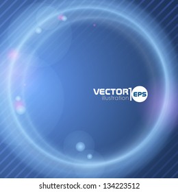 Abstract neon circles. Vector illustration. Eps 10.
