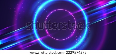 Abstract Neon Color Future Background Foto stock © 