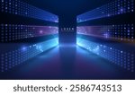 Abstract neon color lights background