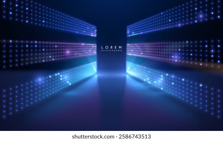 Abstract neon color lights background