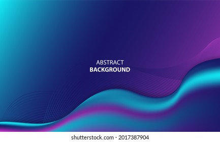 Abstract neon color wave background with light effect