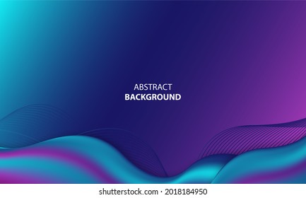 Abstract neon color wave background with light effect