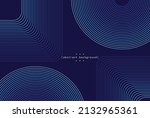 abstract neon curve and geometry shape with gradient navy blue background can be use for website template food and drink label technology advertisement and presentation box art vector eps.