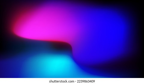 Abstract neon dark gradient fluid background