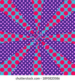 Una imagen abstracta de fondo de forma de brote de neón punteado.