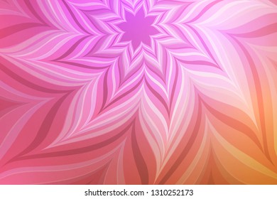 Abstract neon flower.