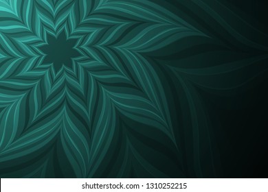 Abstract neon flower.