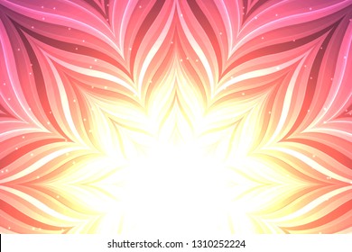 Abstract neon flower.