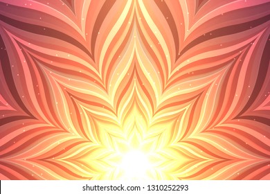 Abstract neon flower.