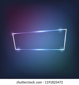 Abstract Neon Frame Stock Vector (royalty Free) 1191825472 