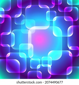 Abstrakte, geometrische Neon-Hintergrund, Vektorgrafik