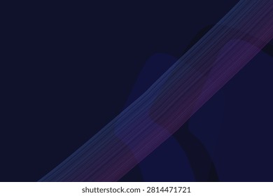 Abstract neon glow forming dynamic curved wave pattern purple blue
