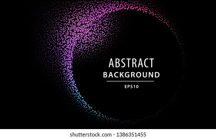 abstract neon glow particles vector background star abstract background scene edge digital space performance dark blue electrical glow energy light motion curve swirl magic ribbon galactic conceptual