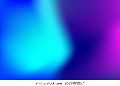 Abstract Neon Gradient With Blue Cyan And Purple Hues For Modern Tech And Creative Design