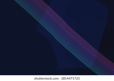 Abstract neon gradient wave on dark background, purple blue