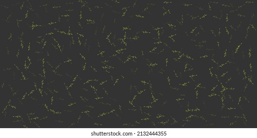 Abstract Neon Green Random Short Lines in Dark Background - Design, Pattern in Editable Vector Format