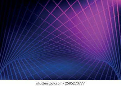 Abstract Neon Grid Background, abstract background with a blue and purple line none effect,  abstract background vector design,
