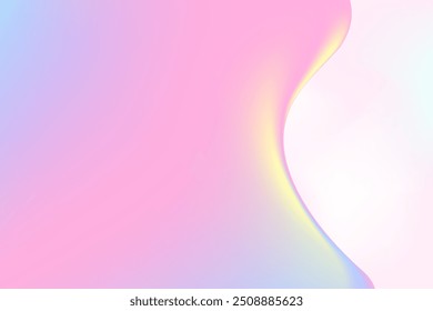 Abstract neon iridescent colors liquid texture background with copy space. Fluid organic solution, beauty wallpaper, smooth gradient fluid backdrop. Beauty presentation, promotion banner, poster