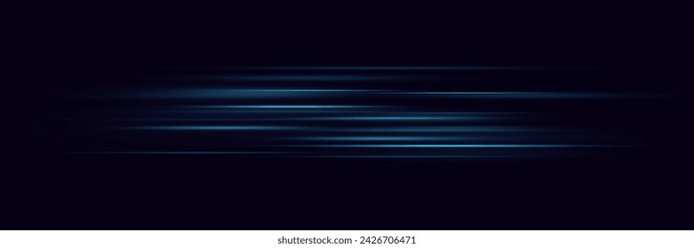 Abstract neon light effect. Lines of speed and light.