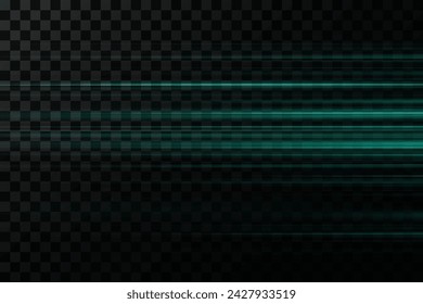 Abstract neon light effect. Lines of speed and light.