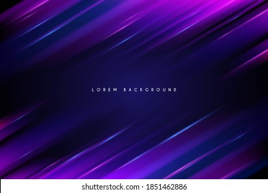 Abstract neon light lines background