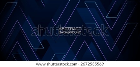Abstract neon light lines with up and down arrow pattern background with futuristic hi technology concept