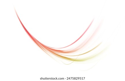 Abstract neon light rays background. A colorful motion background of city light trails. Vector PNG. Image of speed motion on the road.	
