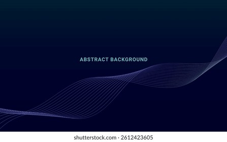 Abstract Neon Line Futuristic Geometric Background