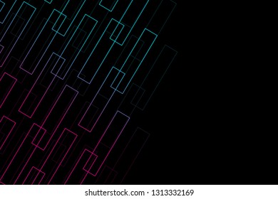 Abstract neon lines background.