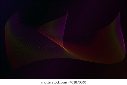Abstract neon lines, abstract plasma shape 