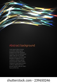 Abstract neon lines. Vector illustration.