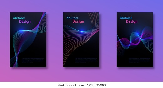 Abstract Neon line.vector illustration. Digital Futuristic background. Minimalistic design. Futuristic background.
