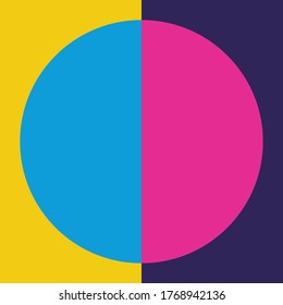 An abstract neon modern color blocking background image.