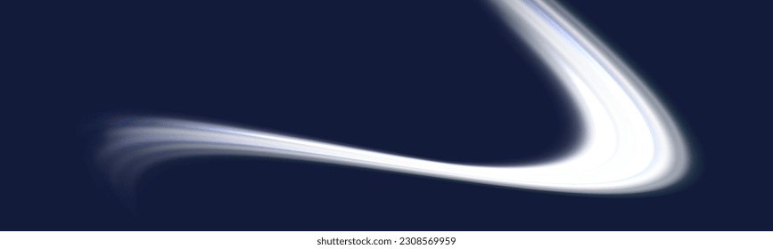 Resumen de las líneas ondulantes onduladas. Línea de seguimiento de trayectoria de fuego y giro de curva de incandescencia. Luz de neón efecto luz mágica, brillante, vector iluminado, forma de estrellas, conjunto.